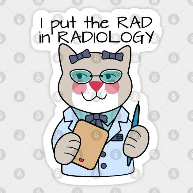 Cute Radiologist Sticker by Sue Cervenka